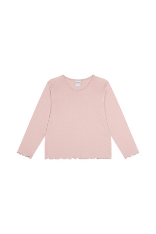Antebies Kalp Jakar Uzun Kollu Pijama Takımı Pembe