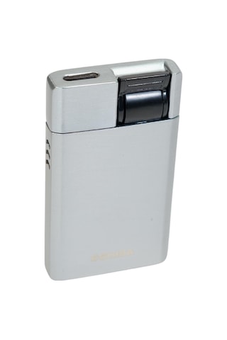 Cohiba Tek Torch Perde Alev Gümüş Metal Puro Çakmağı - Tr9629