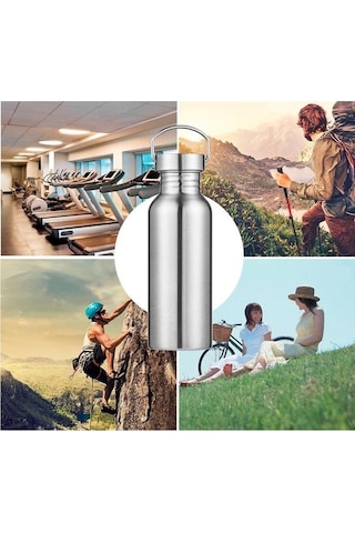 Maoyaya Suntek Paslanmaz Çelik Spor Bisiklet Su Matarası 350 Ml Gri Gri