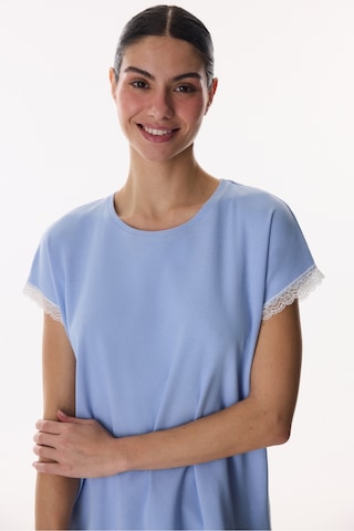 Penti Mavi Blue Pamuklu Kapri Pijama Takımı