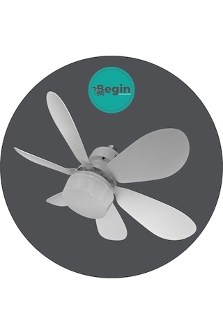 Begin 6 Kanatlı Tavan Vantilatör Uzaktan Kumandalı Led Işıklı