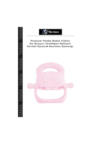 Premium Pembe Bebek Silikon Diş Kaşıyıcı Yenidoğan Hediyesi Sevimli Oyuncak Kavrama Oyuncağı Diğer