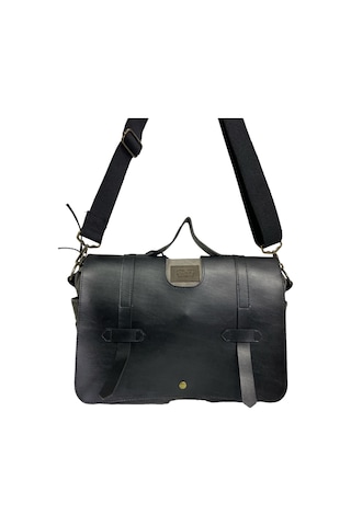 Old Cotton Cargo Kanvas Su Geçirmez Unisex Disayn Okul Gezi Iş Outdoor Postacı Çantası 35x24cm Siyah