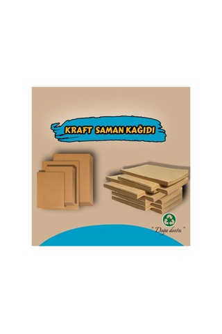 A4 Saman Kağıdı, A4 Kraft Saman Kağıdı 50 Adet 115 Gram 0,3586275 Kg