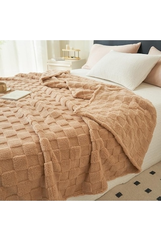 Novahub Yatak Battaniyesi Çimen Yeşili Kadife 150x200cm Seyahat Kanepe Taşınabilir Flanel Kapağı Yeşil