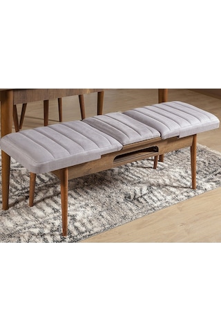 Ahşap Açılır Bench Ceviz Soho Gri