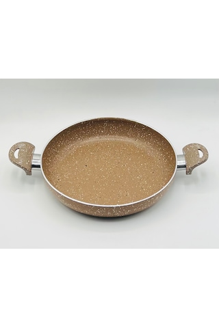 Cantef 24 Cm Yanmaz Yapışmaz Çift Saplı Teflon Tava Sahan