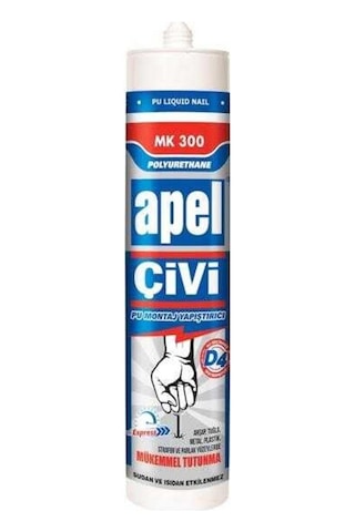 5 Adet Apel Silikon Sıvı Çivi Montaj Kit Güçlü Yapıştırıcı 390 Gr