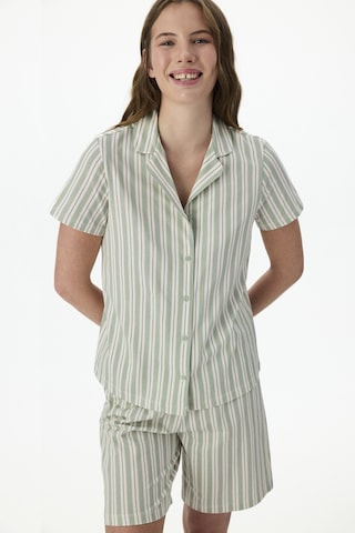 Penti Cozy Stripes Gömlek Şort Pijama Takımı Ge34