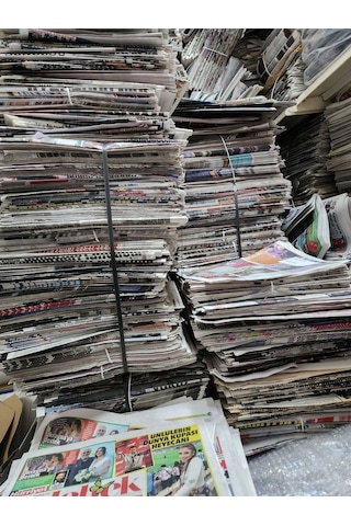 Bayi Çıkışlı Eski Gazete 10 Kg Taşınma Gazete Kağıdı Ambalaj Kağıdı