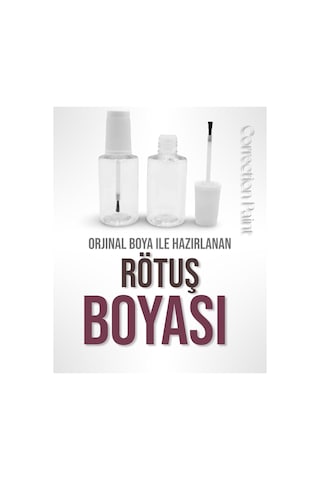 Flea Market Toyota Corolla Super White Opak Beyaz 040 Profesyonel Çizik Ve Taş Izi Giderici Rötuş Boyası 30ml, Tc04