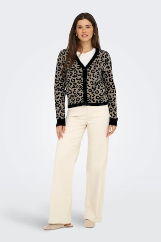 Only Kadın Onlleo V Yaka Desenli Örme Hırka 15349819 Siyah Siyah