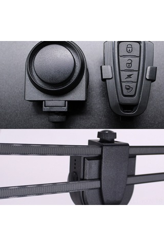 Kosona Siyah Bisiklet Alarmı İle Çalar: 115db Yüksek Ses, 3d Hareket Sensörü, 5 Ses Modu, Usb Şarjlı Pil, Su Geçirmez Ipx5