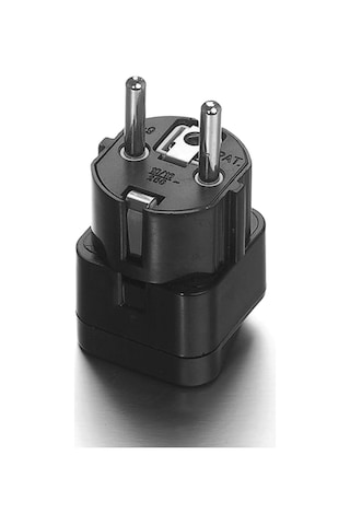 Symbee Siyah Avrupa Standartı Adaptör - 10a/16a Akım, 250v Gerilim, 2800w Güç - Ev Ve Seyahat İçin Evrensel Fiş Dönüştürücü
