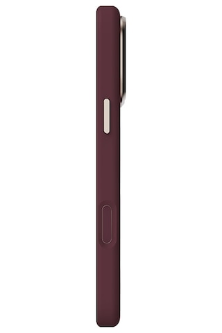 Apple Uyumlu iPhone 18 Pro Uyumlu Kılıf M-safe Şarj Özellikli Çizgili Logolu Udemos Freedom Serisi Kapak Bordo