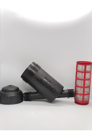 Plastik Damla Sulama Elek Filtre 1'' 32mm 2 Adet Kaplin Adatör