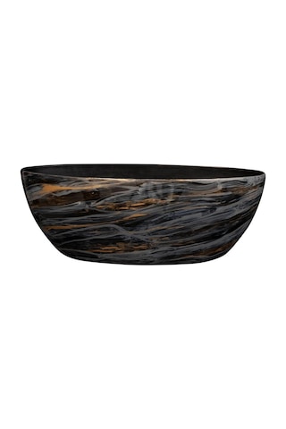 Saksı Niene Oval Siyah En 55 Boy 25 Y20 Cm