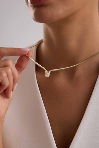 Balık Sırtı Baget Kolye 8 Ayar Altın 50 Cm T13979 Renkli