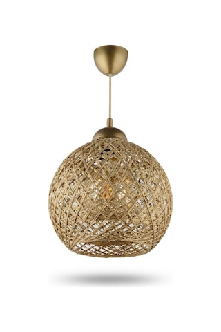 Ayışığı Yuvarlak Tekli Top Sarkıt Salon Mutfak Oturma Yatak Odası Modern Avize Gold