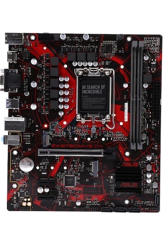 Asus EX-B760M - V5 D4 - CSM Ddr4 Hdmı Dp Pcıe 4.0 1700P Matx Kurumsal Anakart