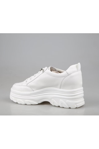 Guja 24Y361 Dolgu Topuk Beyaz Kadın Sneakers 001