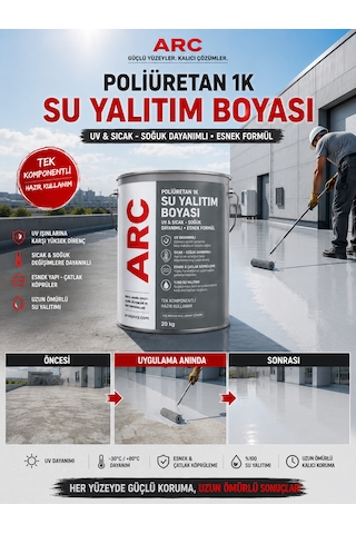 Pu Dış Cephe Yalıtım Boyası Uv Dirençli Esnek Güçlü Parlak Teras Çatı Otopark Yalıtım Boyası 1k Dekoratif Boya 1 KG