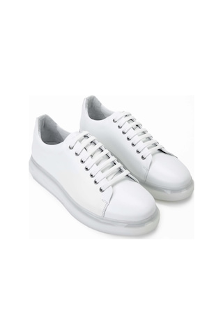 Tamer Tanca Erkek Hakiki Deri Beyaz Sneakers & Spor Ayakkabı 698 1089-5 Erk Ayk Sk23/24 Beyaz