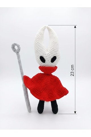 Hornet Amigurumi Örgü Oyuncak - Koleksiyonluk Gamer Figür 23 Cm