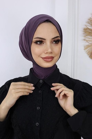 Abarta Çıtçıtlı Pratik Eşarp Sandy Kumaş Renk Seçenekleri Mor