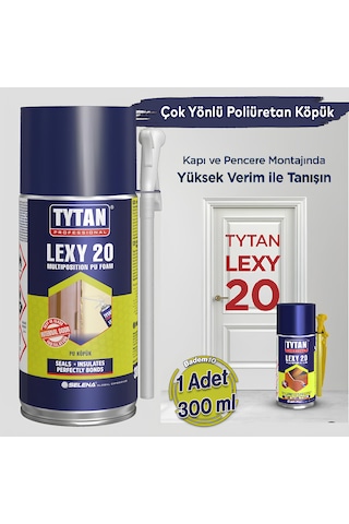 Tytan Lexy 20 Pipetli Poliüretan Pu Köpük Sprey Kapı Pencere Yalıtım Dolgu Doldurucu 300 Ml