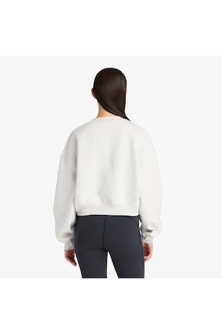 New Balance Linear Heritage Fleece Kadın Gri Sweatshirt Wt61935ı-ahh Gri
