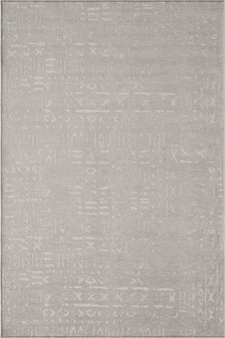 Mikasa Mks01g Gri Dekoratif Şönil Kilim İskandinav Desen Yıkanabilir Yumuşak Kaymaz Taban Halı