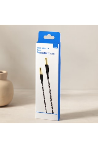 3.5mm Aux Örgülü Ses Kablosu 1m