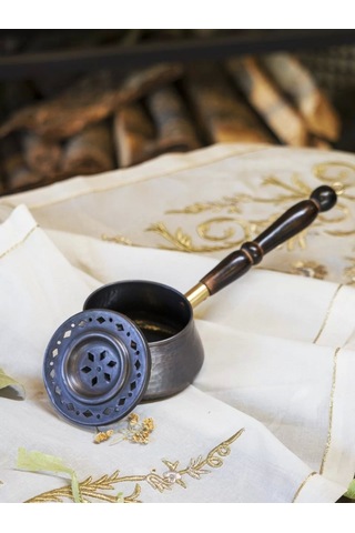 Bakır Buhurdanlık Laurus Model Oksitli Bakır Renk