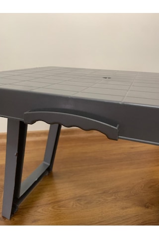 Portatif Plastik Katlanabilir Sehpa, Kamp Piknik Sehpası, Plastik Antrasit