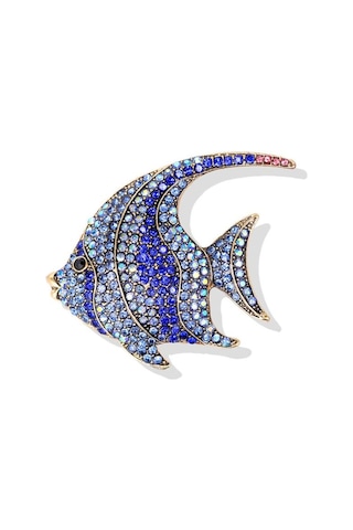 Kadınlar İçin Zarif Tropikal Balık Broş Büyük Sevimli Hayvan Broş Parti Ceket Takı Moda Aksesuarları