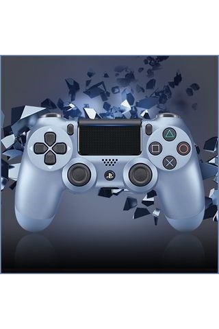 Elvita PS4 Uyumlu V2 Oyun Kolu Titanium Blue