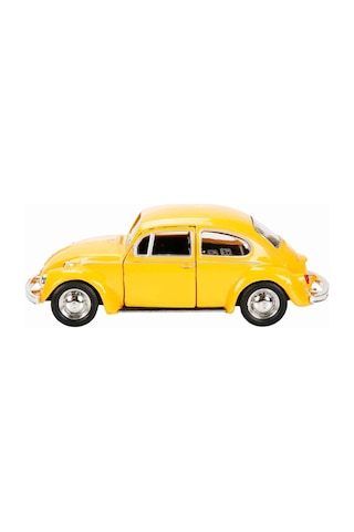 1:32 Rmz City Alman Klasikleri Serisi Die Cast Çek Bırak Model Araba - Turuncu Volkswagen Beetle Sar
