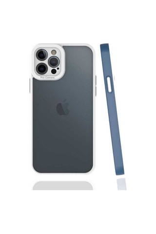 Apple Uyumlu iPhone 12 Pro Kılıf Zore Mima Kapak Lacivert