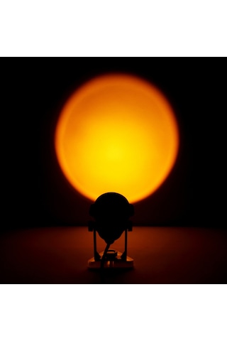 Geeroyoo Usb Güneş Batımı Işık Projeksiyonu - Güneş, Günbatımı, Gökkuşağı Ve Çeşitli Renk Seçenekleriyle Dekoratif Aydınlatma