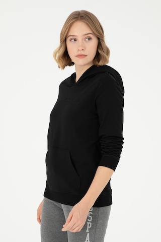 U.S. Polo Assn. Kadın Siyah Kapüşonlu Sweatshirt 50296947-VR046