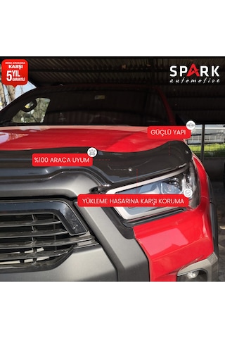 Toyota Hilux 2021- Yılı Ve Sonrası Uyumlu Yarasa Kaput Rüzgarlığı