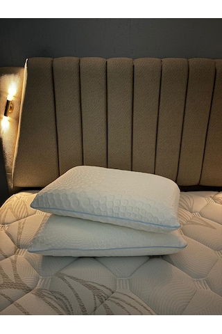 Massage Air Visco Yastık Masaj Etkili Ortopedik Visco Yastık Beyaz