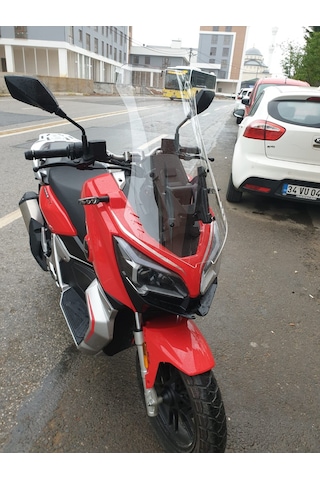 Motocam Rks Reale 125 Ön Cam 2023-2026 Model 75cm Şeffaf Renkli 4mm Uzun