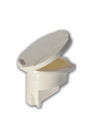 Duş Yuvası Tekne ve Karavan Duş Kutusu Plastik Kapaklı Beyaz