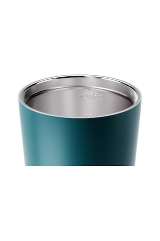 Made By Fressko Grande Boy Paslanmaz Çelik Çift Duvar Yeniden Kullanılabilir Kahve Bardağı, Termos, Yalıtımlı Termal Kupa, 475 Ml Emerald - Zümrüt Yeşil Zümrüt Yeşili
