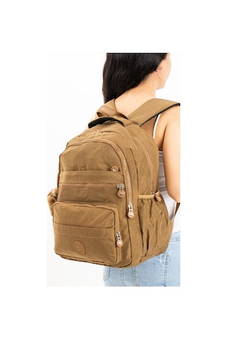 Baginn Kadın Sırt Çantası Laptop Bölmeli Çok Cepli Hafif Klinkır Kumaş 40 30 Cm 001