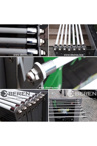 Maxas Xberen Katlanır Akordiyon Çamaşırlık - Ev Içi-Balkon-Otel 80 Cm - 7 Çubuklu-Beyaz