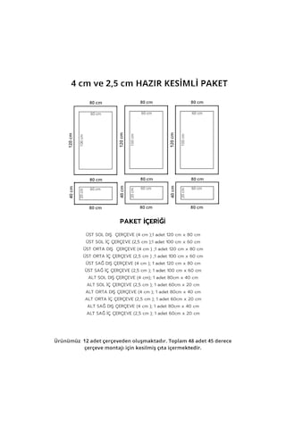 Diecor Boyanabilir Dekoratif Özel Hazır Kesim 4 Cm Ve 2.5 Cm Duvar Çıtası Bej 2-4 Cm Model:xa06