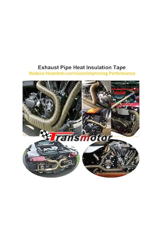 Egzoz Sargı Keçesi Yanmaz 5 Metre Uzunluk 50Mm Genişlik Atv-Motor 5 Metre Kahve Renk